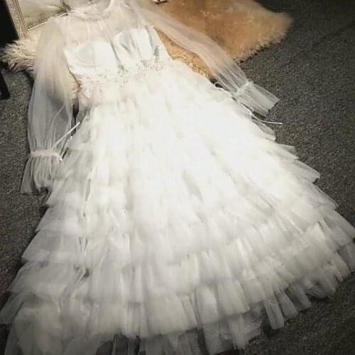 Banquet Dresses Noble New Elegant Long style Star with White Temperament Banquet Dresses