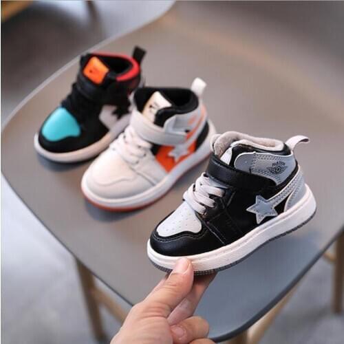 Children sports shoes girls autumn winter warm casual running boys comfortable sneakers basketball shoes kids board shoes