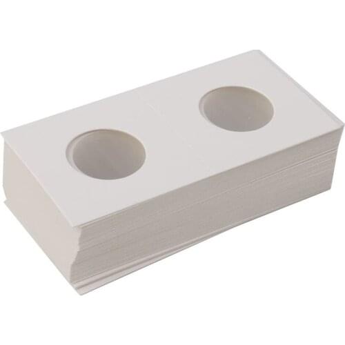 50 Pcs Cardboard Coin Holder Card 2x2 Coin Assorment 12 Sizes Optional