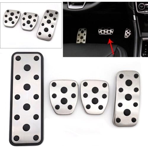 MT Foot Gas Fuel Brake Clutch Pedals Cover Set For Subaru Legacy Impreza Outback 2007-2013 & XV 2012-2017 & Forester 2006-2018