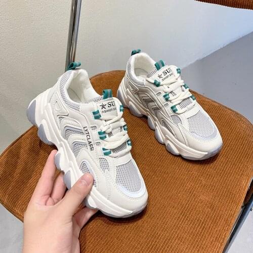 Chunky Sneakers Women Shoes Fashion Casual Breathable Ladies Trainers Shoes Thick Bottom Platform Sneakers Women Zapatos Mujer