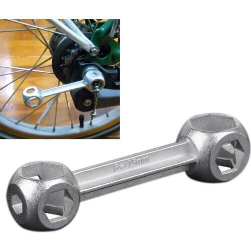 Bicycle Mini Pocket Spanner Gadget Multipurpose Bike Cycle Multi Repair Tool Keychain Scooter Garage Hexagon Wrench