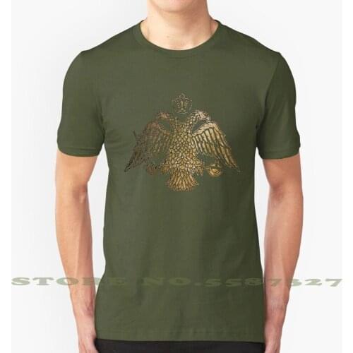 Byzantine Double Headed Eagle Emblem Cool Design Trendy T-Shirt Tee Byzantine Eastern Roman Empire Byzantium Constantinople