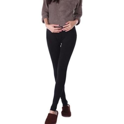 Fashion new Winter Maternity Skinny Legging Korean Fashion Slim Pencil Pants Clothes for Pregnant Women Thicken Warm Pregnancy