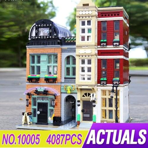 New Modular Building 10005 Shoes Store 4087pcs Compatible Street View Building Blocks Bricks Educational Toy Christmas Present