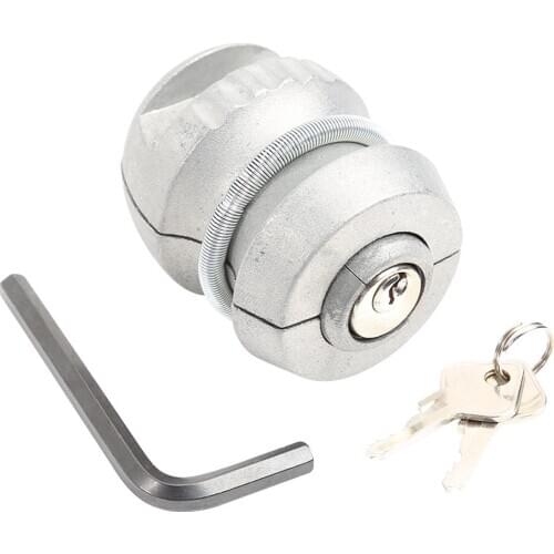 Anti-Theft Trailer Parts Hitch Lock Excellent Durable Zinc Alloy Process Ball Lock Coupling Tow Caravan 65x50x50mm