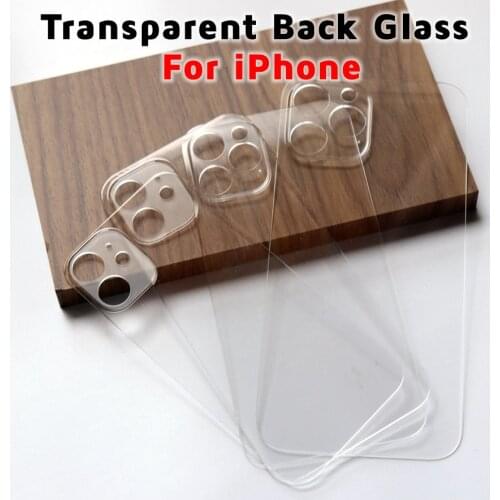 Transparent Clear Battery Cover Back Glass For iPhone 8 Plus X XS MAX XR 11 Pro 12mini 12 Pro Max Rear Housing Door Replacement