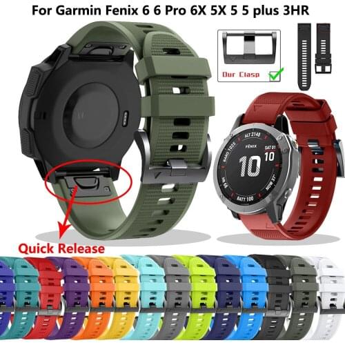 26/22MM Smart Watch Watchband Strap For Garmin Fenix 6X 6 6Pro Forerunner 935 Silicone Accessories Band Fenix 5X 5 5plus correa
