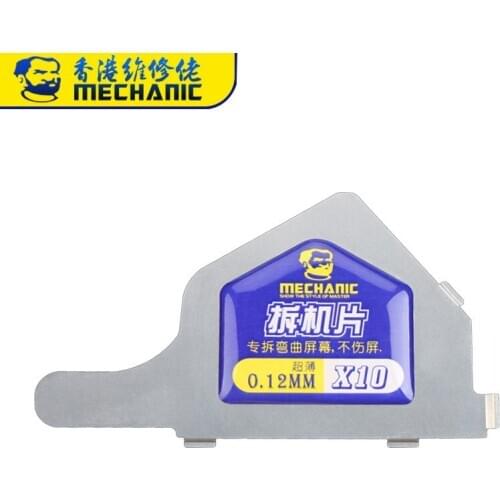 MECHANIC X10 3D Ultra Thin Stainless Steel Disassemble Sheet Curved Screen Openning Tool for Mobile Phone Repair Tool 0.12mm