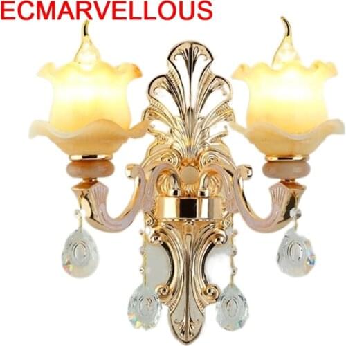 Aplik Lamba Sconce Deco Mural Industrial Decor Lampara Crystal Aplique Luz Pared Wandlamp Light For Home Luminaire Wall Lamp