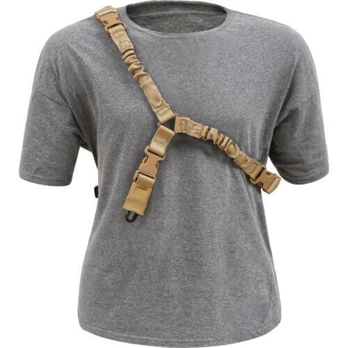 American single-point tactical harness multifunctional diagonal rope nylon task rope