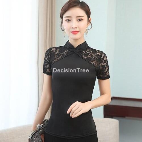 2021 vintage silk blouse chinese style cheongsam tops woman china classical sleeveless qipao shirt chiffon cheongsam blouse