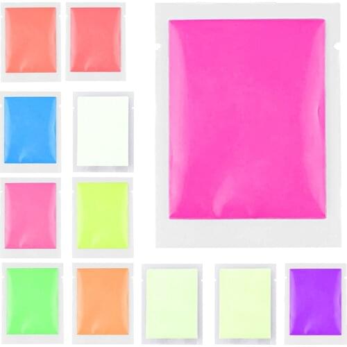 10g Luminous powder Particles DIY Color Fluorescent Glowing In The Dark Resin Strontium Aluminate Noctilucent Pigment Super Sand