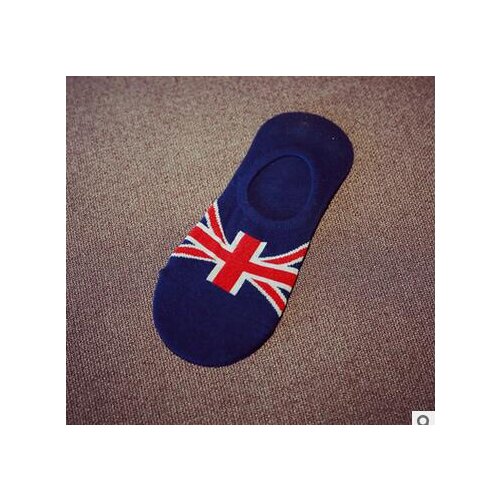 100pairs/lot fedex fast korean style man casual summer spring cotton no show socks male flag no show