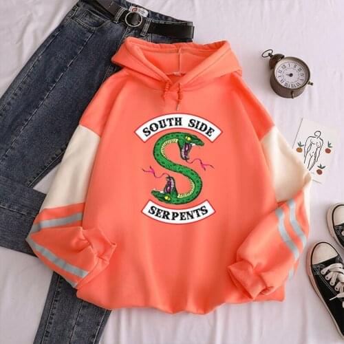 2021 South Side Serpents Patchwork Hoodies Sweatshirts Men Women Hooded Pullover Unisex Hip Hop Plus Size Streetwear Tops