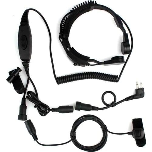 2Pin PPT VOX Throat Vibration MIC for Motorola GP68 GP88 GP88S PRO1150 CP Radios