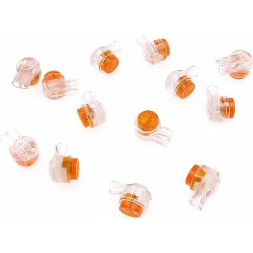 50pcs Grease Filling Butt Wire Terminal K1 Interface UY Ethernet Cable Wire Connector For Telephone Network Line Connection