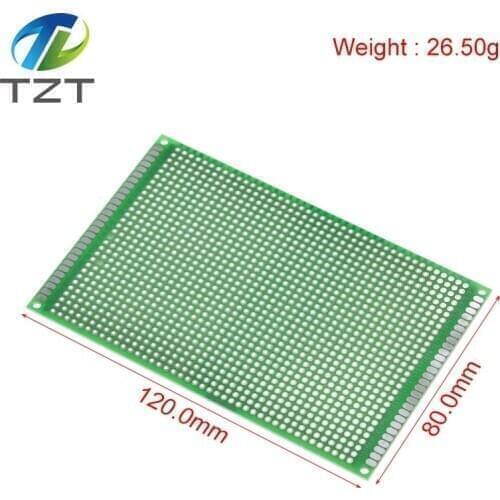 8x12cm 80x120 mm Double Side Prototype PCB Universal Printed Circuit Board Protoboard For Arduino