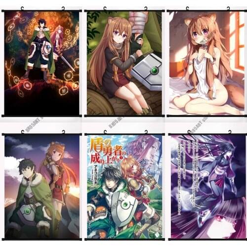 Anime Canvas Painting Wall Art Tate no Yuusha no Nariagari Naofumi Iwatani Raphtalia Filo Posters And Prints Pictures Room Decor