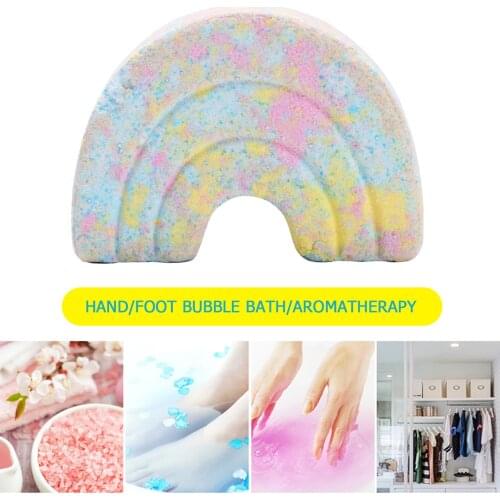 Rainbow Shower Bombs Bath Salt Ball Relaxing Essential Oil SPA Bath Bomb Skin Moisturize Care for Body Foot for Massage Stress