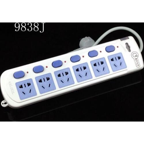 Cheap Xin Chao dual fuse power outlet power strip wiring board computer with separate switch