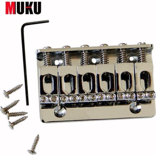 Musical Instruments parts chrome electric guitar tremolo 6 string roller guitar bridge With Screws