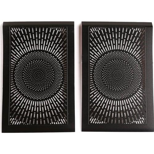 For Mercedes Benz G Class W463 2004-2018 Aluminum alloy Black Car Dashboard Both sides Speaker Cover Stickers Auto Accessories