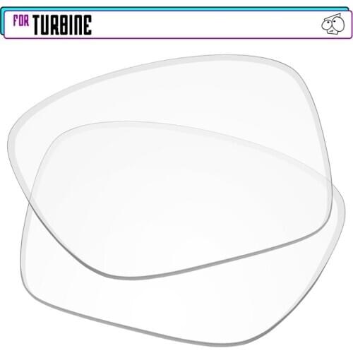 EZReplace Polarized Replacement Lenses for - Oakley Turbine Sunglasses - HD Clear