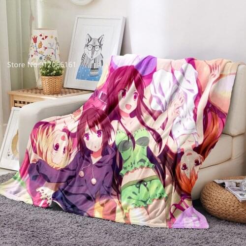 A-Channel Flannel Blanket Japan Cartoon Anime Fleece Blanket For Boy Girl Bedspread For Bed Anime Plush Throw Blankets Decor