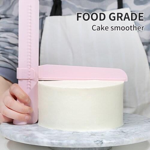 Best Selling Height Adjustable Cake Spatula Plastic DIY Smoother Cream Baking Decoration Tool Accessories