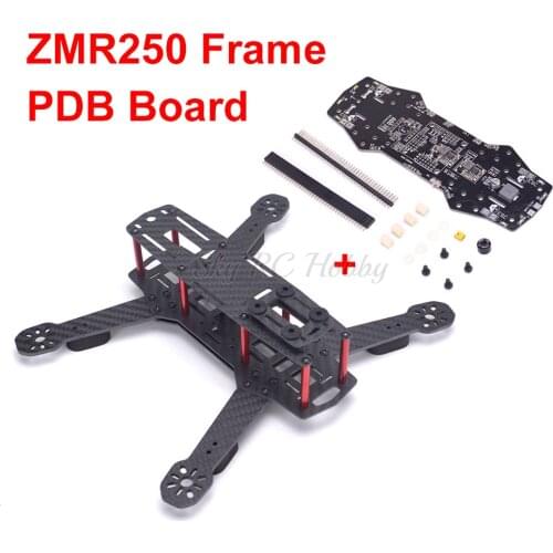 QAV250 ZMR250 Quad Frame Carbon Fiber Drone Mini 250 FPV Quadcopter kit / Power Distribution Board PDB 5V/12V BEC Buzzer LED OSD