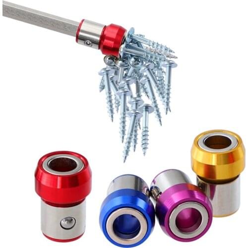 Magnetic Ring 1/4" 6.35mm Anti-Corrosion Strong Magnetizer Screw Electric Phillips Screwdriver Bit Accessorie Screw Pick Up Tool