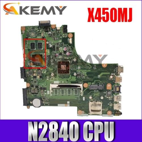 X450MJ N2840 CPU Motherboard REV 2.0 For ASUS X450 X450M X450MD X450MJ X452M Laptop Mainboard Test OK