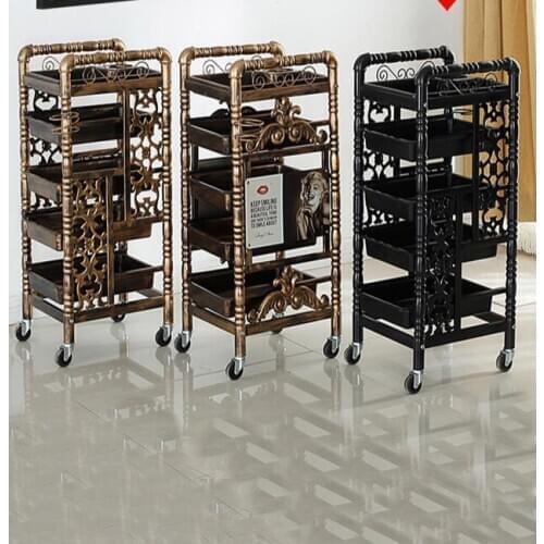 Multi functional mobile trolley for hair salon