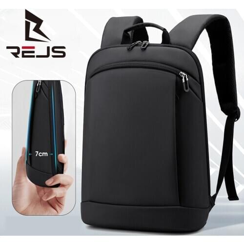 REJS LANGT Mens Backpack Minimalist Design Business Bag Fashion Slim School Backpacks for Teenager 15.6 Inch Laptop Back Pack