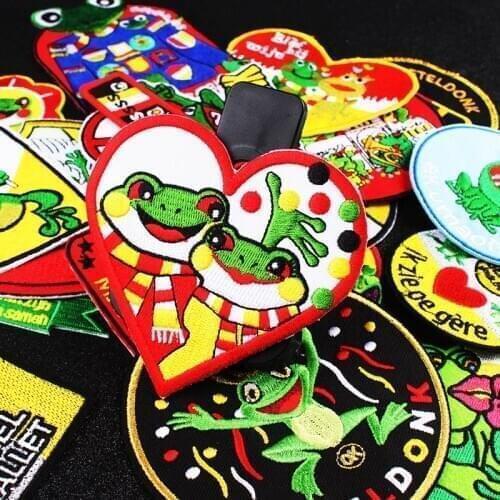 Oeteldonk Patch Iron On Patches For Clothing DIY Stripes Badges Stickers For Clothes Cute Things Colorful Embroidered Patches