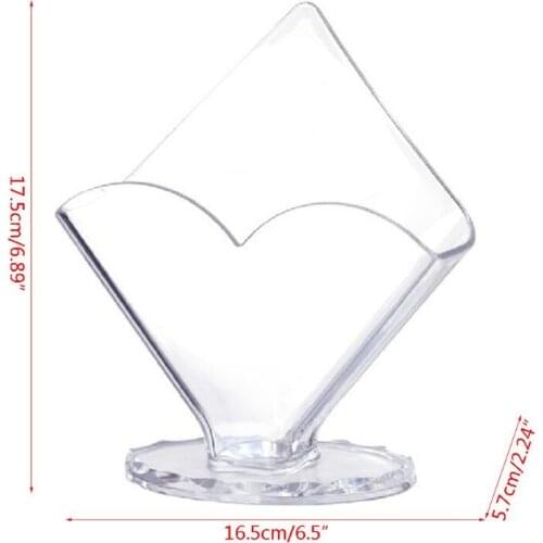 Clear Acrylic Napkin Holder Paper Serviette Dispenser Decorative Tissue Rack Box for Home Bar Hotel Dining Table Kitchen P15D
