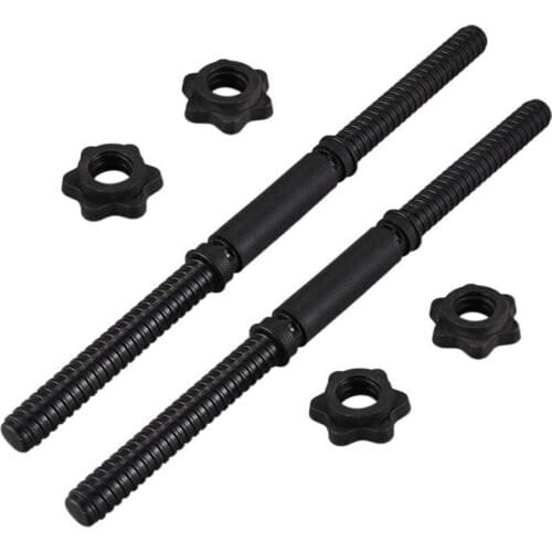 Dumbbell Bars for Exercise Collars Weight Lifting Standard Adjustable Threaded Non Slip Dumbbell Handles