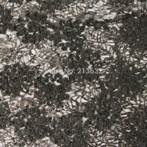 Luxury POd4-14 textile lace net chassis with embroidery fabric dribbling beads combined embroidery fashion and embroidered cloth