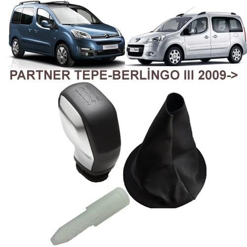 GEAR SHIFT KNOB (SPORTS GUMUS GRAY TYPE) & GEAR SLEEVE VERJUICE is the DATING HILL BERLINGO 2009- 7591.T1-1606401580-16063993ZD-7591.71 & 96738471VV