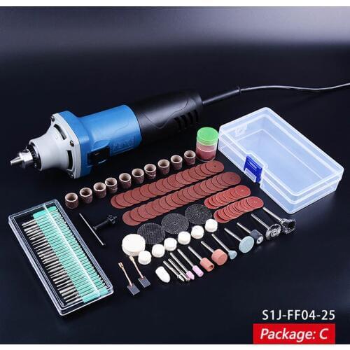 260W Die Grinder Set 26700rpm Mini Sander Set Polisher Metal or Mould (Drill Chuck Design Can Use 0.6-6mm Shank)