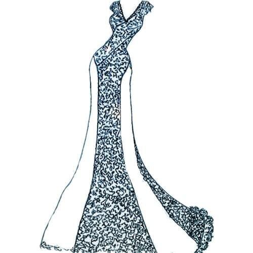 Die Cutting dies Elegant skirt metal craft paper die Scrapbooking/DIY Embossing mould Easter New Year