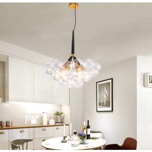 Nordic restaurant chandelier simple creative bubble lamp