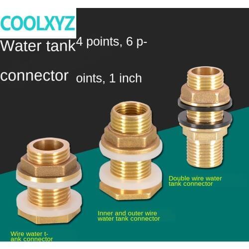 1/2IN 3/4IN 1 inch double outer wire connector outer teeth stainless steel water inlet and outlet water pipe fittings