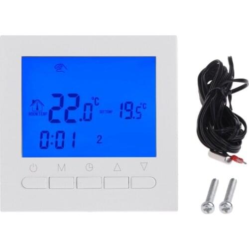 220V Gas Boiler Heating Thermostat Room Temperature Controller Regulator Weekly