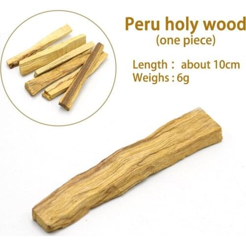 1pc Palo Santo Natural Incense Sticks Wooden Smudging Stick Aromatherapy Burn Wooden Sticks No Fragrance (Random Type)