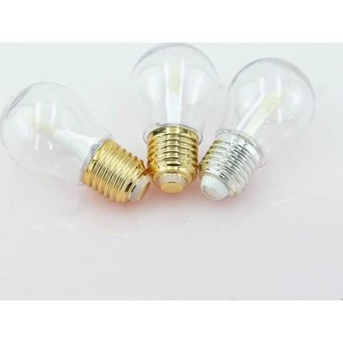 10-300pcs Cute Light Bulb Shape Empty Lip Gloss Tube Clear Mini Refillable Lip Balm Bottles DIY Cosmetics Lipstick Containers