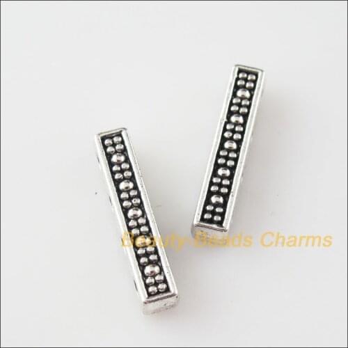12 New Charms 4-4 Holes Bars Tibetan Silver Tone Spacer Beads 22mm