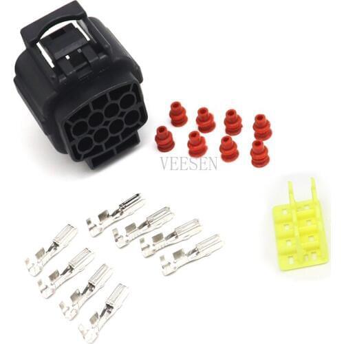 5 Sets 8pin Female Engine Oxygen Sensor Connector Wire Harness Connectors Plug For Toyota Series174982-2