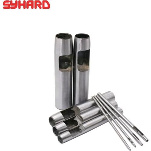 5pcs/lot Puncher Cutting Tool For Leather Belts, Metal Gaskets Round Hollow Punch Steel Chisel Leather 16-29mm